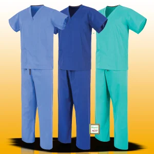Full front view of premium medical scrubs for doctors and nurses in Abuja