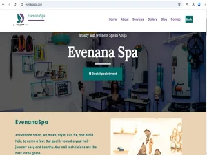 Modern responsive business website design created by a professional web designer in Abuja